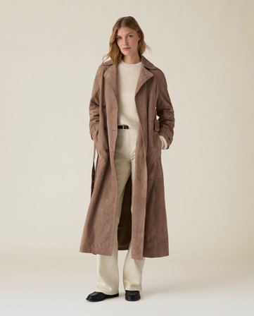 Lexington Mocka trenchcoat, ljusbrun
