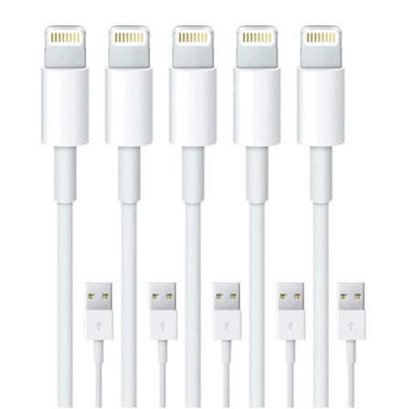 5-Pack 1M -Lightning charger for iPhone