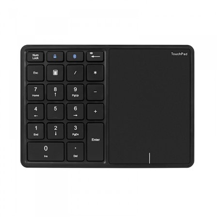 Trådløst numerisk tastatur, 22 taster 2.4G Bluetooth nummertastatur med touchpad, Type C-interface, understøtter Win, iOS, Android