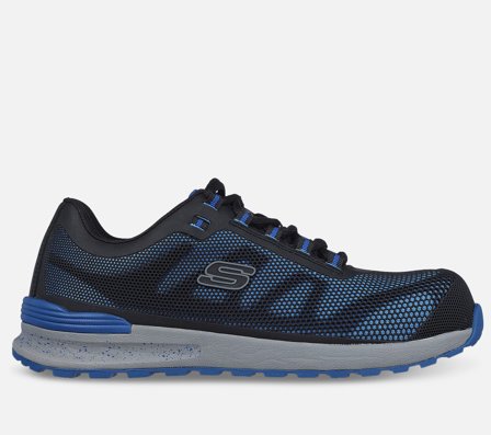 Skechers, Work: Bulklin Lyndale - Safety Toe, 47,5, Blå, Herre