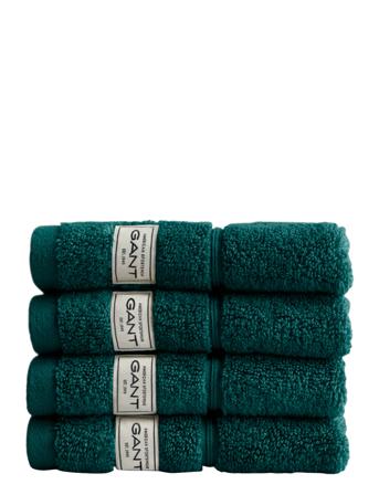 Premium Towel 30X30 4-Pack Home Textiles Bathroom Textiles Towels & Bath Towels Face Towels Green GANT