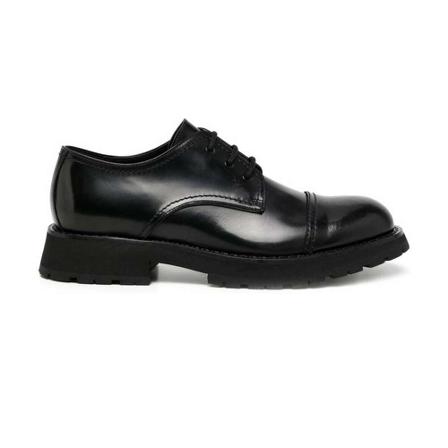Alexander McQueen, Flat shoes Zwart, Heren, Maat:40 EU,leer