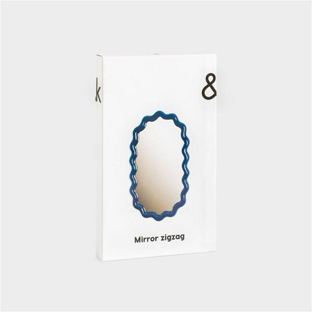 Klevering Bølget Speil Blå 40x24