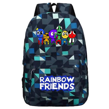 Roblox Rainbow Friend Ryggsekk Stor kapasitet Student Skolesekk Y B