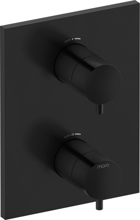 Mora INXX II 275060.12 Täckplatta för inbyggnad, utvändig del kpl Mattsvart, Badrum