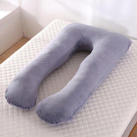 Pudebetræk til kropspude/graviditetspude - grå