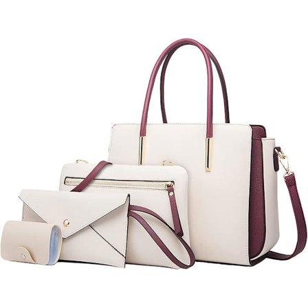 Dam PU läderväska en axel damhandväska damväska 4