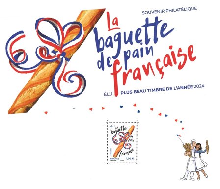 Frankrig - Baguette - Postfrisk miniark i folder