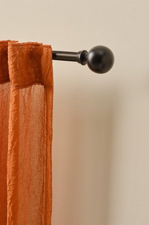 Jotex - Gardinstang 110-320 Cm Svart - BALLY - Kjøp Gardinstenger hos Jotex