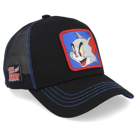 Capslab - Negro trucker Gorra - Tom & Jerry Tom Black Trucker @ Hatstore