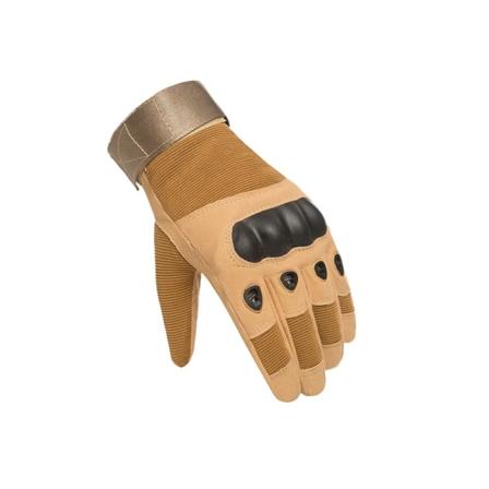 Army Militära taktiska handskar Paintball Airsoft Jakt Skytte Utomhusridning Fitness Fotvandring Fingerlösa/Helfingerhandskar Full Finger Khaki XL