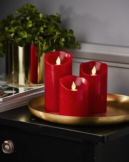 Star Trading LED-Ljus Röd - 7,5 x 12,5 cm