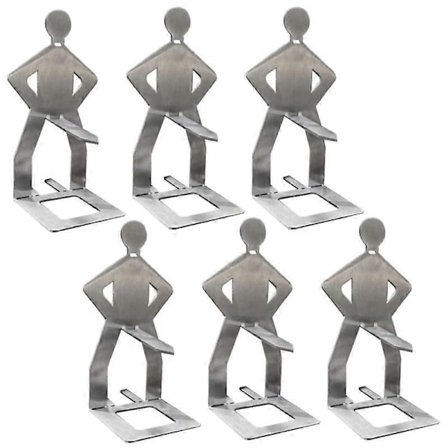 BBQ Roterande Rack Korvhållare Portabel Grill Rack Rostfritt Stål Barbecue Ugn Roterande Rack För Utomhuscamping Ny (FMY) 6 st