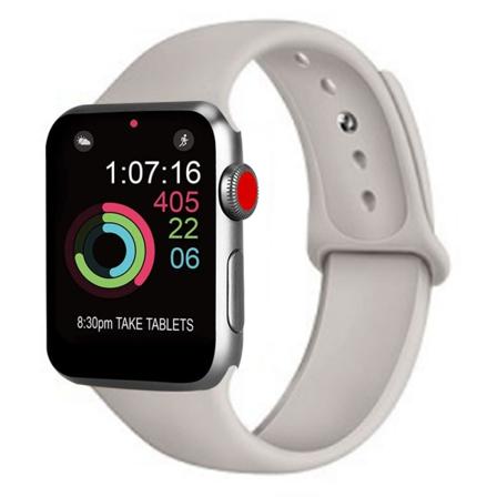 Sport Watch Band Kompatibel med Watch 38-40mm Blød Silikone Udskiftning Sport Rem Kompatibel med iWatch Serie 5/4/3/2/1, S/M, M/L