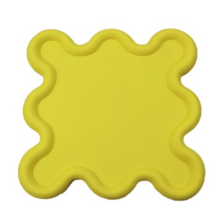 Gul PVC Blød Gummi Varmeisoleringsbrik til Hjemmekøkken Kop Skål