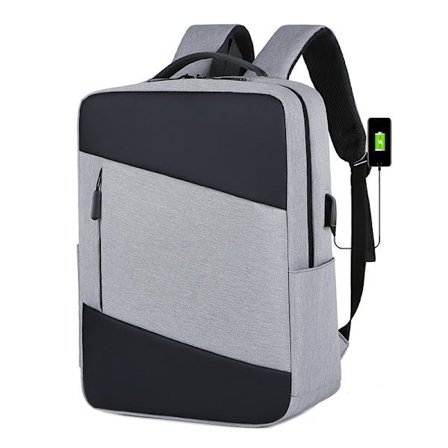 Ny dubbel axel enkel axel laptopväska 15 tum fritid utomhus bergsklättring student USB-laddning datorväska