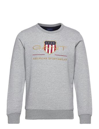 Archive Shield C-Neck Sweatshirt Trøje Grå GANT