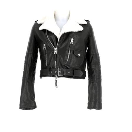 Dior Vintage Pre-owned Leather outerwear Sort, unisex Vintage Jakker