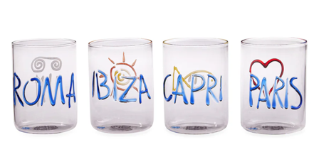 Jonathan Adler Jet-Set Glass 8,3xH10,8 4pk