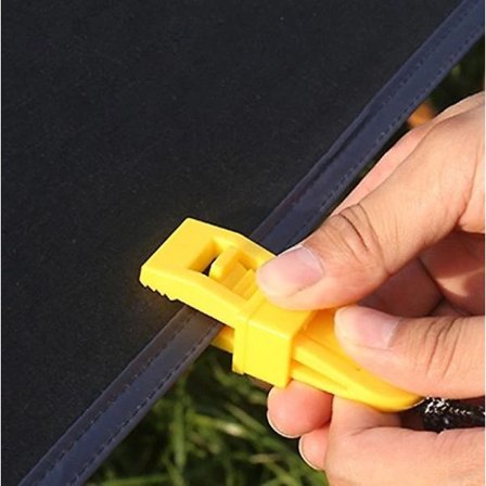 10 stk gule presenningsklemmer, teltklemmer, plastklemmer, for campingteltklemmer, svarte presenningsklemmer, markiser for utendørsaktiviteter