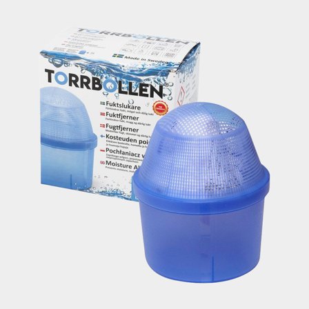 Deumidificatore Torrbollen Originale, superficie d’azione fino a 14 m², ricaricabile + 1 cartuccia essiccante (450 grammi)
