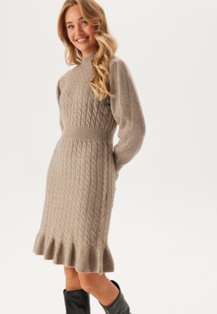 VERO MODA Awvera LS Short Knit Dress Vaatteet