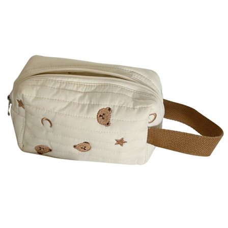 Makeup Taske Bomuldsstof Bærbar Sød Bjørn Rejse Kosmetik Organiseringspose til Kvinder Pung Stjerne