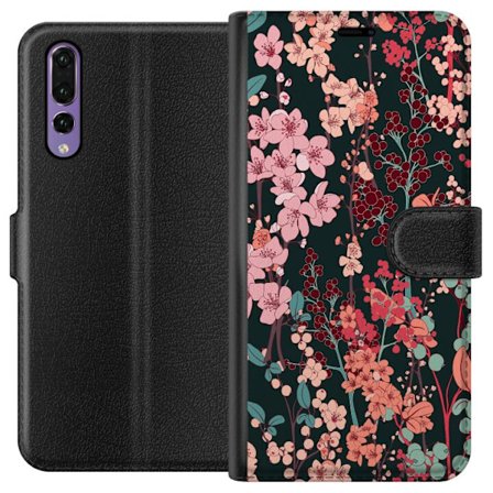 Kompatibelt Plånboksfodral till Huawei Huawei P20 Pro Herbaceous Retro