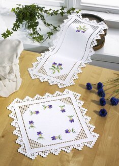 Broderipakke Hardangerløper Fiol - Permin