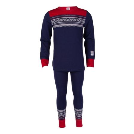 Marius Kids Kids' Wool Baselayer Set Children base layer set Blue 2-3 Y/98 CM
