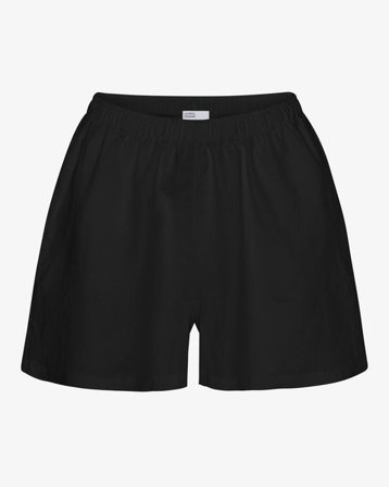 Linen Shorts - Deep Black - Female - XL