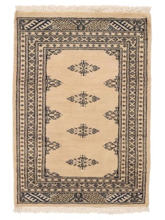 Tapis Pakistan Boukhara 2Ply 64X90 Orange/Marron (Laine, Pakistan)