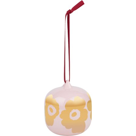 Marimekko Unikko Juletræspynt, rosa/guld - Rosa og guld | KitchenOne