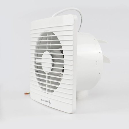 Ventilationsfläkt 150mm, 17W-180m3/h, badrum, kök, kontor, WC, VMC