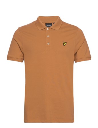 Plain Polo Shirt Polos Short-sleeved Oransje Lyle & Scott*Betinget Tilbud