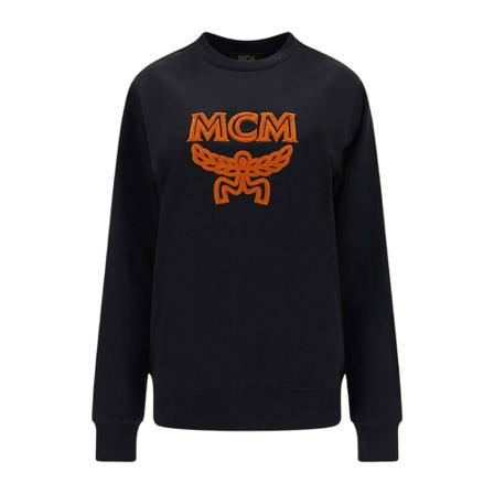 Mcm, Logo Sweatshirt Czarny, Kobieta, Rozmiar: S