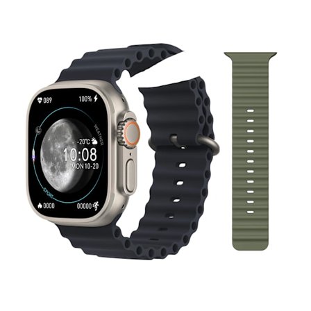 HK8 Pro Max Ultra Smartklocka Herr 49mm AMOLED Skärm Kompass NFC Smartwatch Blodtryck Fitnessklockor för Android IOS