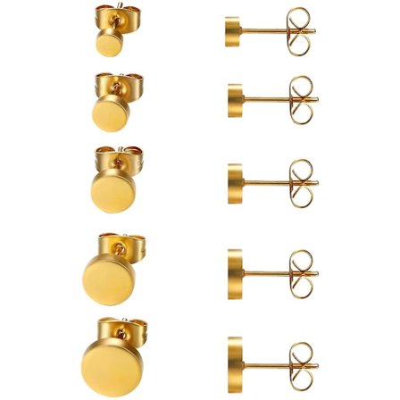 Handgjorda örhängen Runda Ice-matt | Perfekt present