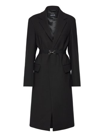 Mango | Structured Double Fabric Coat With Belt | XS
