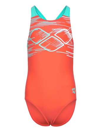 Girl's Arena Pastime Swimsuit V Coral Arena