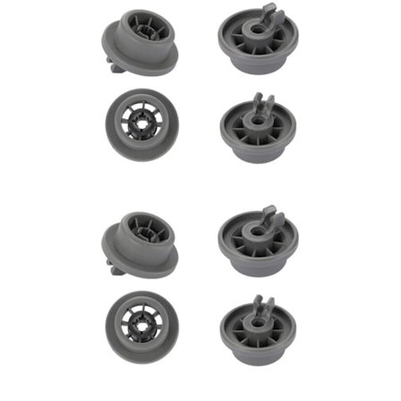 Set med 8 oppvaskmaskin hjul for nedre kurv, oppvaskmaskin kurv hjul, oppvaskmaskin hjul for Siemens, Bosch 165314