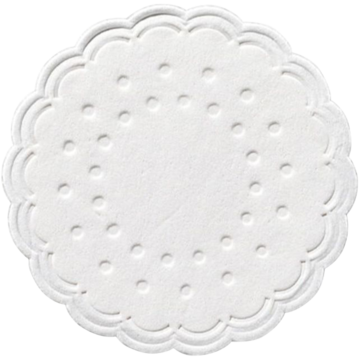 GLASSUNDERLEGG HVIT Ø7,5CM