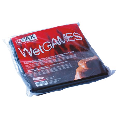 SexMax WetGames Vinyl Sheet Black 180 x 220 cm