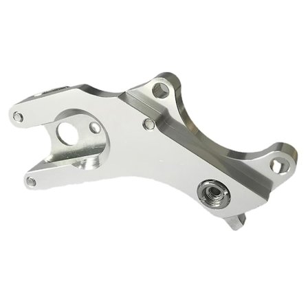 Sykkel Skivebrems Adapterfeste Veisykkel Rammeadapter Holder Sykkelbrems Konvertering Sølv