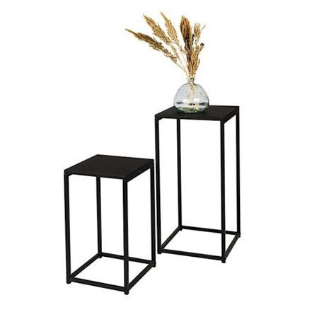 Sellettes set om 2 Charleston stål