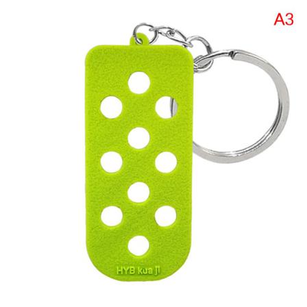 1 St Bagage Tag Hål Nyckelring För Sko Berlocker Dekoration Keycha