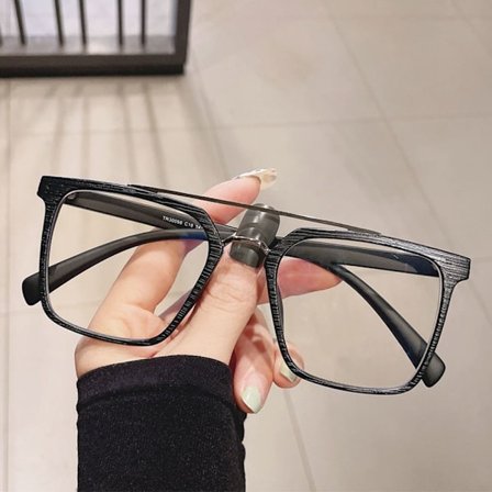 Anti-Blue Light Glasögon Överdimensionerade glasögon SVART SVART