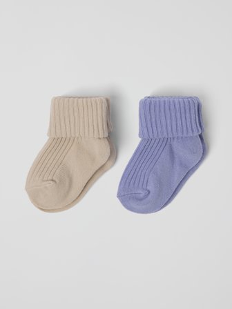 Polarn O. Pyret - 2-pack socks baby - 10|12 - Childrenswear - purple