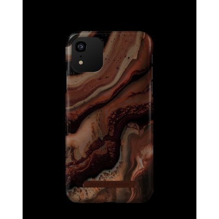 Printed Case iPhone 11 / XR Dark Amber Marble