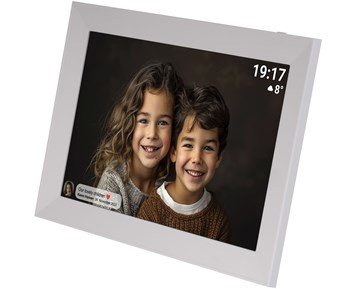 Denver Frameo 10,1" Digital photoframe - white - 10,1" digital fotoram med pekskärm och Wi-Fi-anslutning